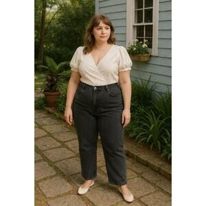 Vintage Levi’s 577 Stovepipe Loose Fit Jeans Black USA Made Women’s plus size 24